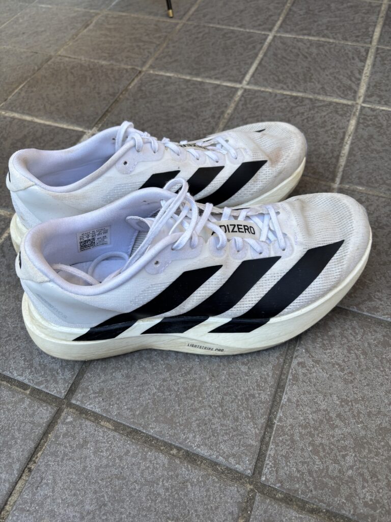 ランニングシューズアディダスEVOSLの画像