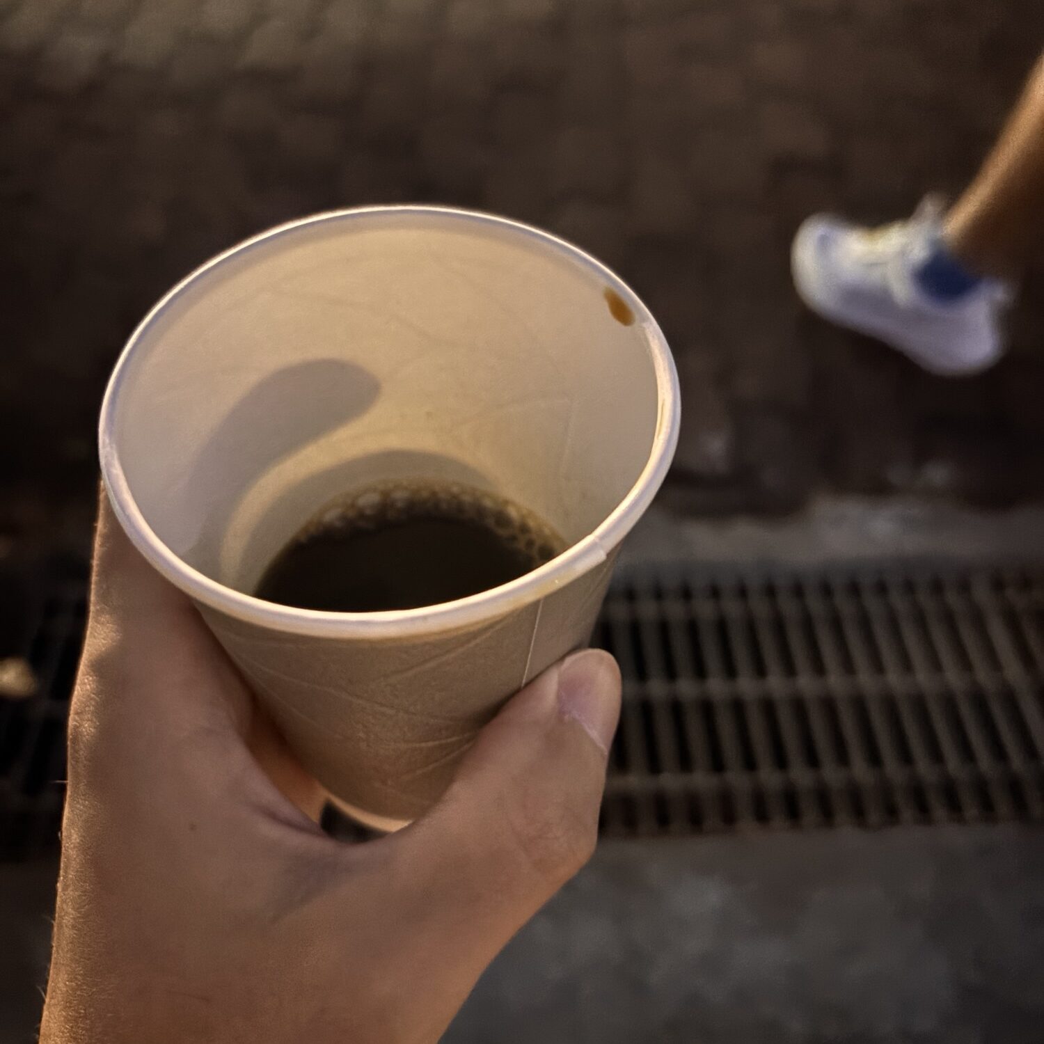 出走前にコーヒーを一杯